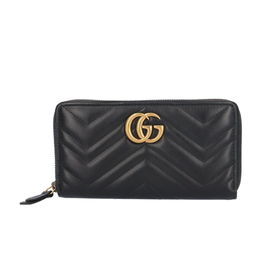 Gucci Zip-Around Wallet GG Marmont Long Leather 443123 Women's GUCCI Pre-owned (1 of 11)