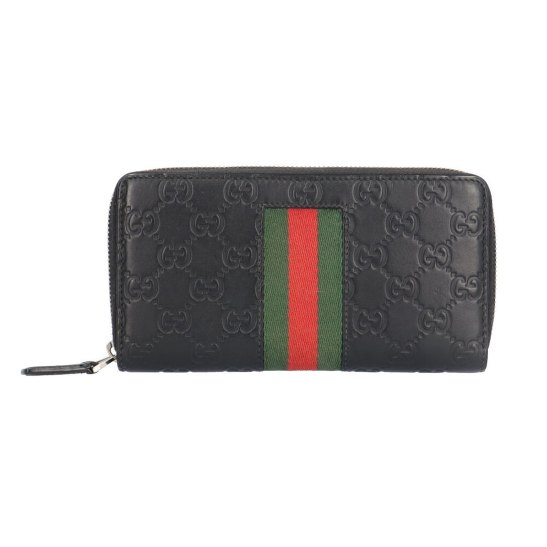 Pre-owned Gucci Guccissima Web Long Wallet, Leather 408831, Men's/Women's. (1 of 12)