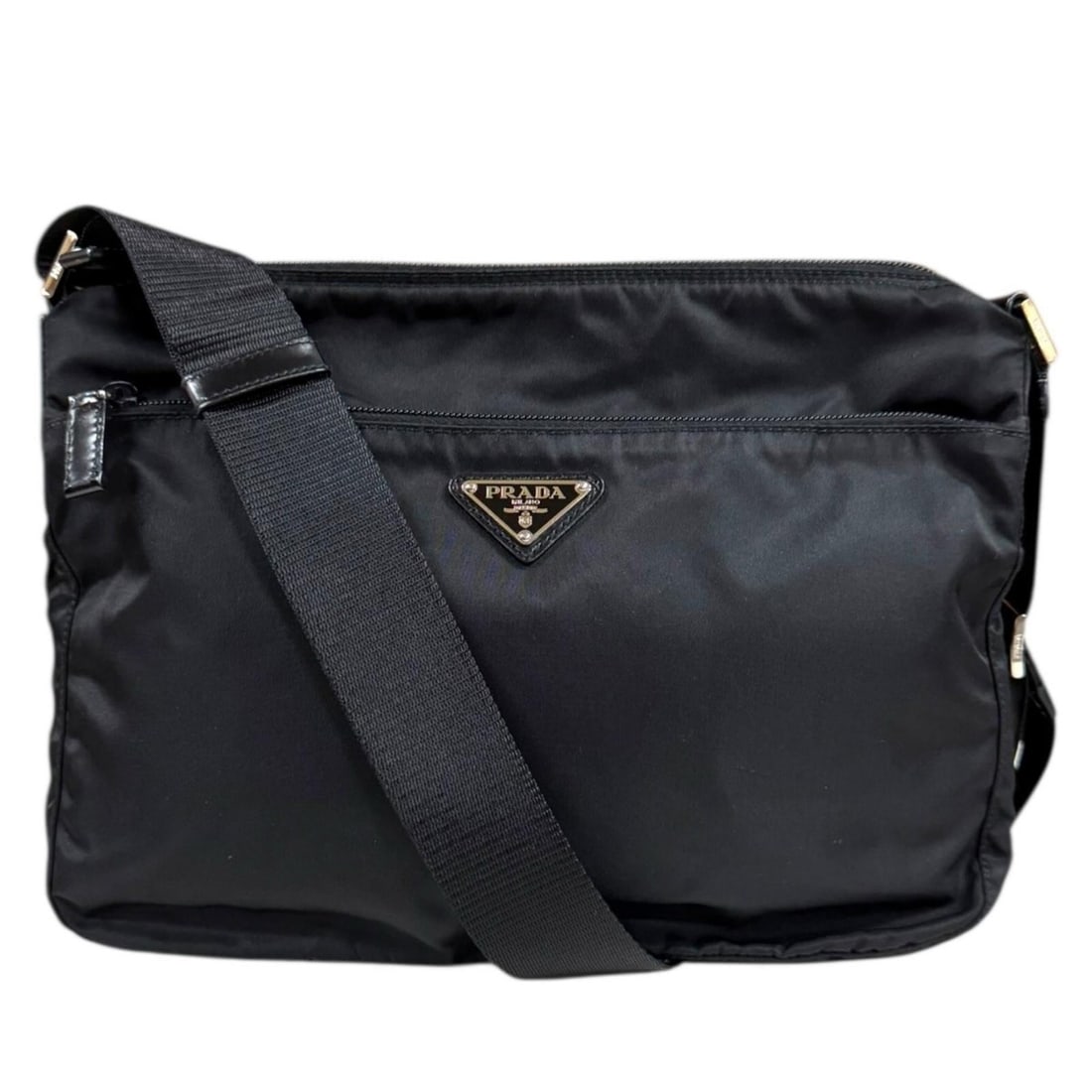 Prada Shoulder Bag, Nylon BT0421, Black, Men's/Women's, Pre-owned (1 of 13)