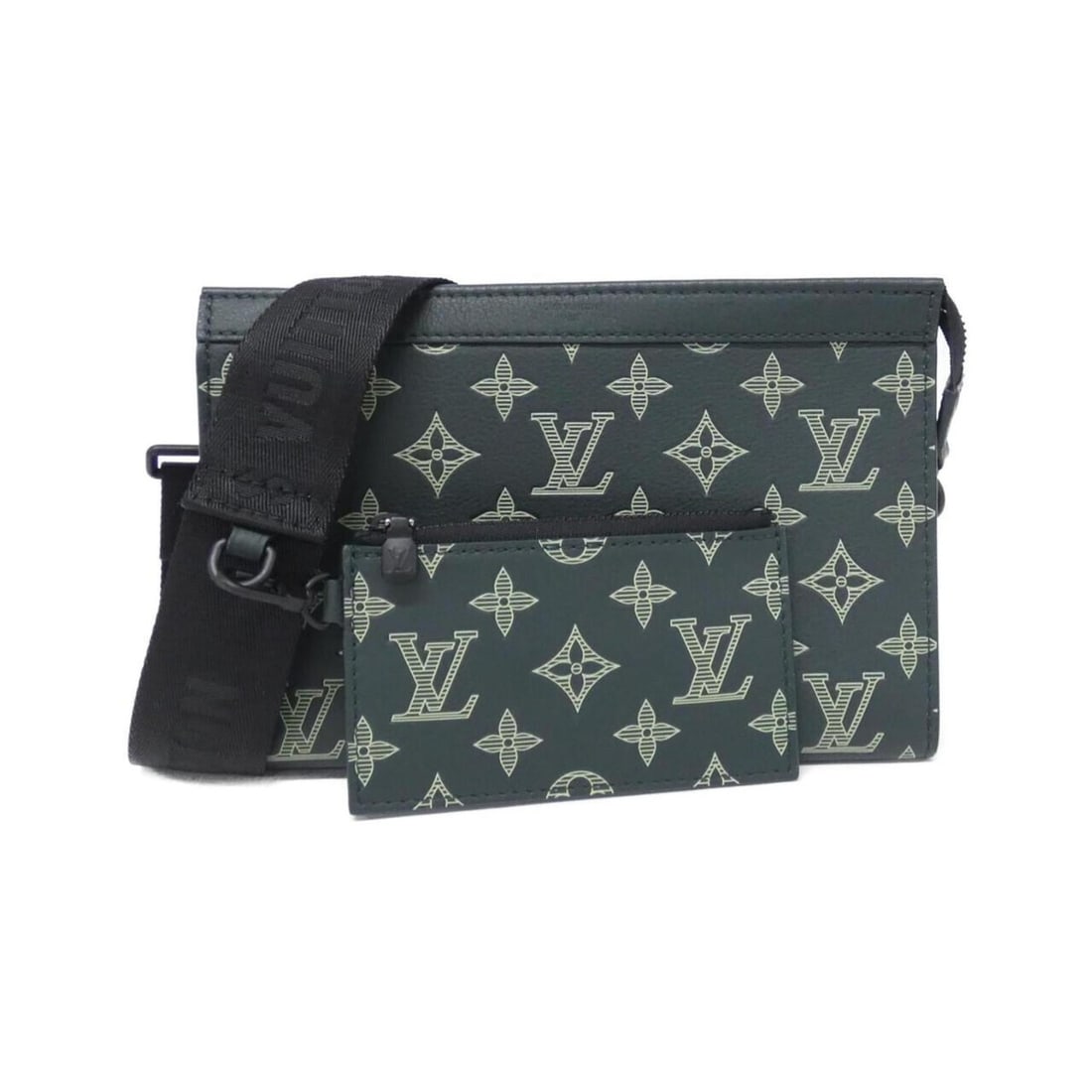 Louis Vuitton Monogram Shadow Gaston Wearable Wallet M27148 Shoulder Bag: --- Catalog ---Category: SizeSize (HxWxD): 14cm x 22cm x 4cm / 5.51'' x 8.66'' x 1.57''Category: DesignType: Pouch, Shoulder bagColor: GreenGender: MenMaterial: Leather Hardware Color: SilverLeather/F