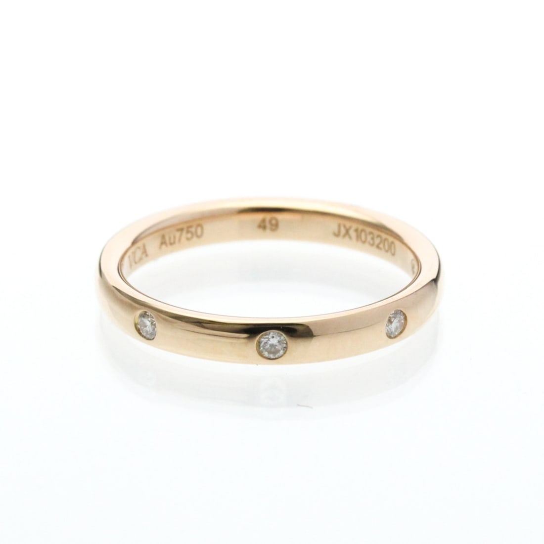 Van Cleef & Arpels Tendremont Etoile Wedding Ring Pink Gold (18K) Fashion Diamond Band Ring Pink: --- Catalog ---Category: SizeWidth: 2.5mm / 0.1''Weight: 2.8g / 0.09oz.JP Size: 9US Size: 4 3/4Brand Size: 49Category: DesignType: Band ringColor: Pink goldMetal: GoldStone: DiamondStyle: FashionGende