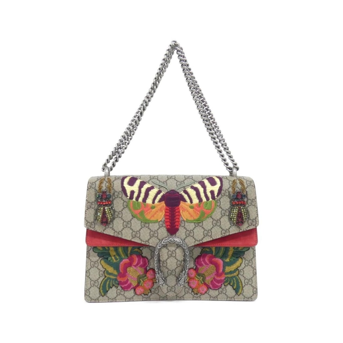 Gucci DIONYSUS 403348 9F2DN Shoulder Bag: --- Catalog ---Category: SizeSize (HxWxD): 21cm x 30cm x 8cm / 8.26'' x 11.81'' x 3.14''Category: DesignType: Shoulder bagColor: Beige, Multi-colorGender: Men,WomenMaterial: GG Supreme Hardware Color: