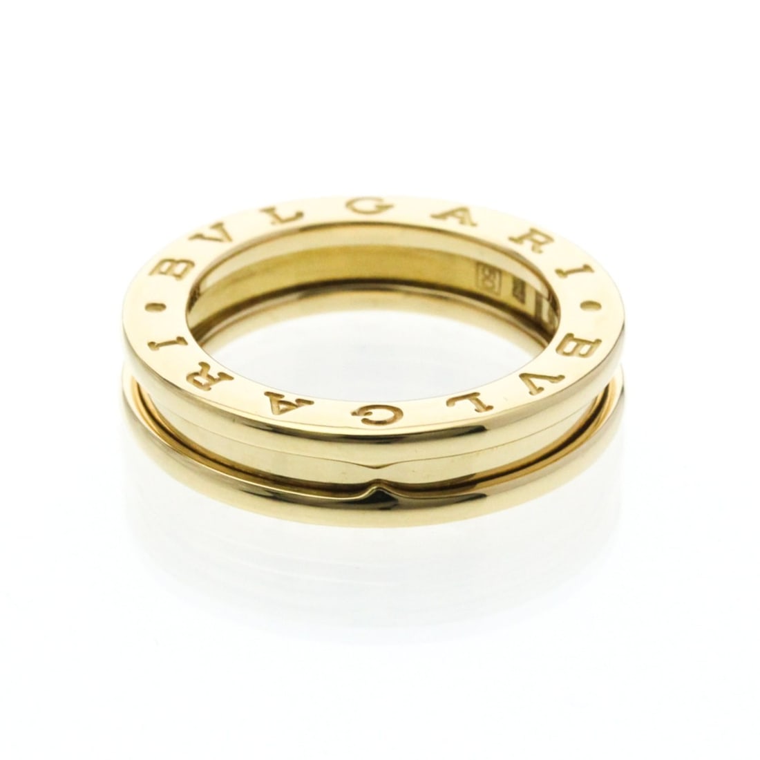 Bvlgari B.zero1 Ring XS Yellow Gold (18K) Fashion No Stone Band Ring Gold: --- Catalog ---Category: SizeWidth: 4.9mm / 0.19''Weight: 8.2g / 0.28oz.JP Size: 10US Size: 5 1/4Brand Size: 50Category: DesignType: Band ringColor: GoldMetal: GoldStone: No StoneStyle: FashionGender: