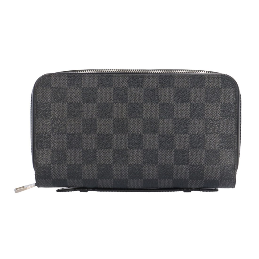 Pre-owned Louis Vuitton Zippy XL Damier Graphite Long Wallet in Canvas N41503, Men's: --- Catalog ---Category: SizeWeight: 385g / 13.58oz.Size (HxWxD): 13cm x 22cm x 4cm / 5.11'' x 8.66'' x 1.57''Category: DesignType: Long wallet (bi-fold)Color: Black, GrayGender: MenClosure: ZipperHan