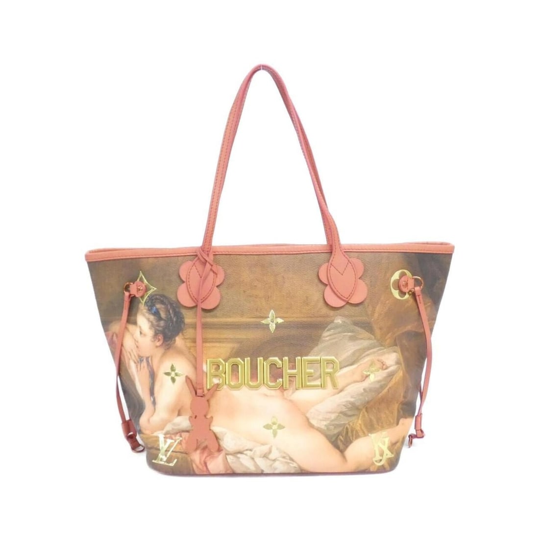 Louis Vuitton Monogram Celty (MASTERS) Neverfull MM M43357 Handbag: --- Catalog ---Category: SizeSize (HxWxD): 29cm x 32cm x 17cm / 11.41'' x 12.59'' x 6.69''Category: DesignType: Handbag, PouchColor: CorailGender: Women,MenMaterial: Coated canvas Hardware Color: Gold