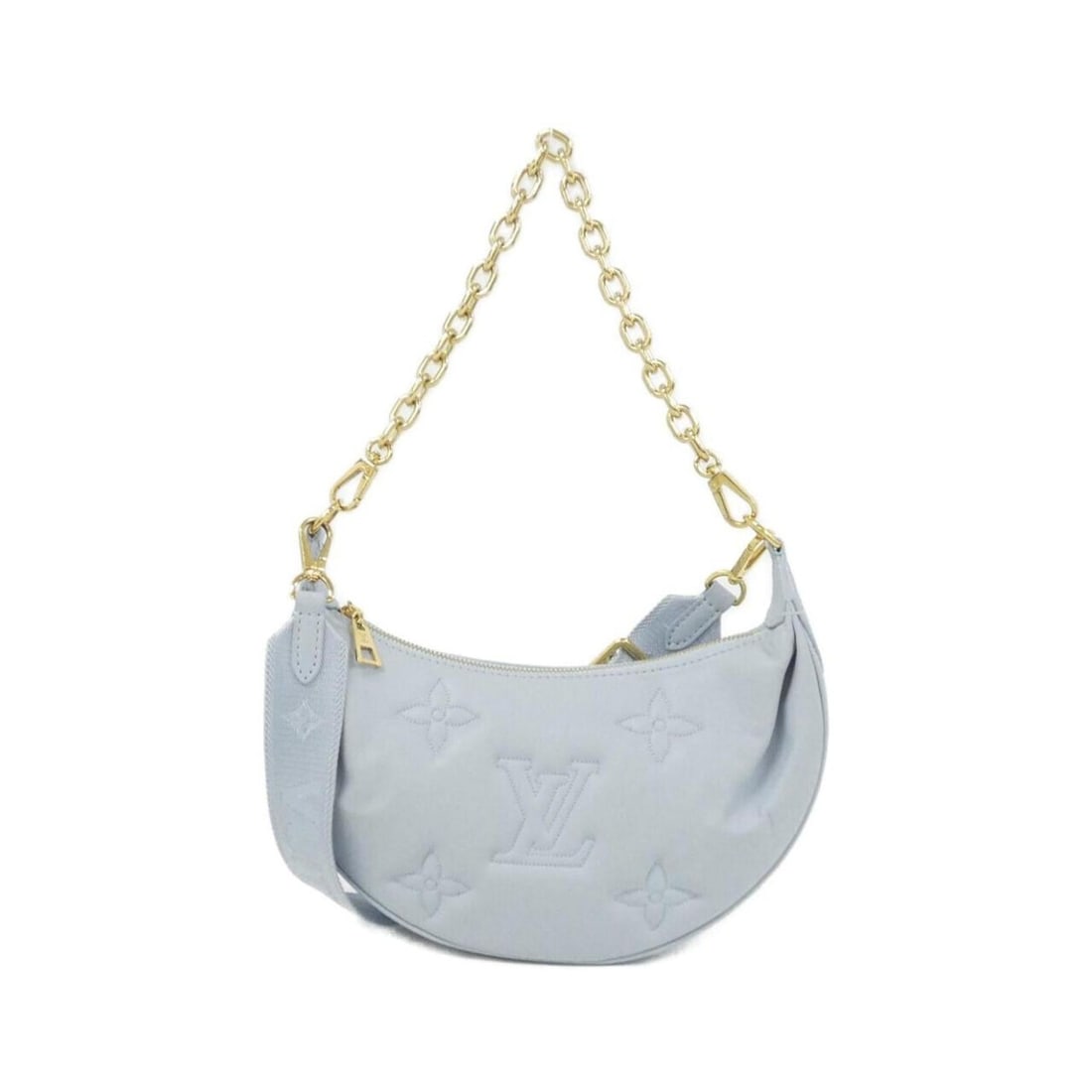 Louis Vuitton Bubble Glam Over the Moon M59825 Shoulder Bag: --- Catalog ---Category: SizeSize (HxWxD): 16cm x 27cm x 7cm / 6.29'' x 10.62'' x 2.75''Category: DesignType: Shoulder bagColor: Blue, GlacierGender: WomenMaterial: Leather Hardware Color: GoldLeather