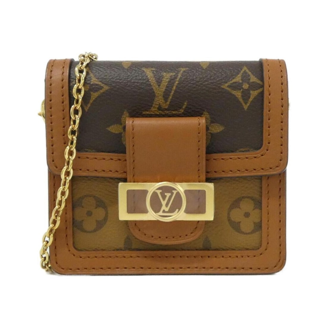 Louis Vuitton Monogram Bumbag Dauphine BB Waist Bag M68621: --- Catalog ---Category: DesignType: Fanny packColor: MarronGender: WomenMaterial: Coated canvas Hardware Color: GoldCategory: GeneralMPN: M68621Brand: Louis Vuitton--- Item List ---Section: Condition