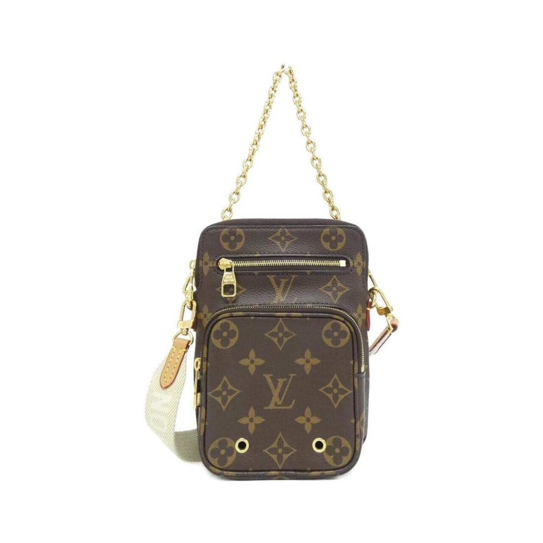 Louis Vuitton Monogram Utility Crossbody Shoulder Bag M80746: --- Catalog ---Category: SizeSize (HxWxD): 18cm x 13cm x 6cm / 7.08'' x 5.11'' x 2.36''Category: DesignType: Shoulder bagColor: MarronGender: Men,WomenMaterial: Coated canvas Hardware Color: