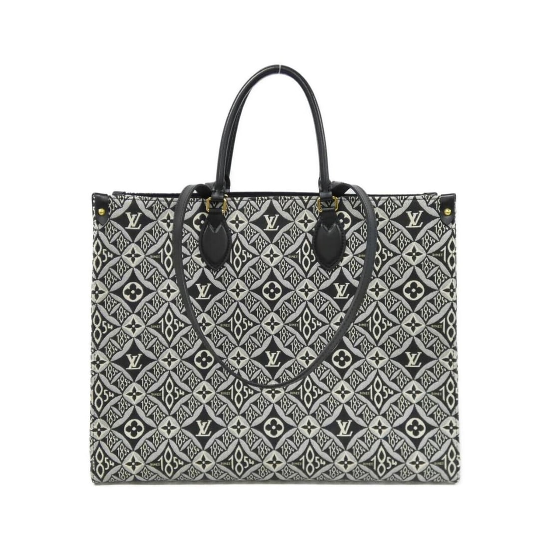Louis Vuitton SINCE1854 On the Go GM M57207 Handbag: --- Catalog ---Category: SizeSize (HxWxD): 32cm x 41cm x 19cm / 12.59'' x 16.14'' x 7.48''Category: DesignType: HandbagColor: GrisGender: Men,WomenMaterial: Jacquard Hardware Color: GoldCategory: