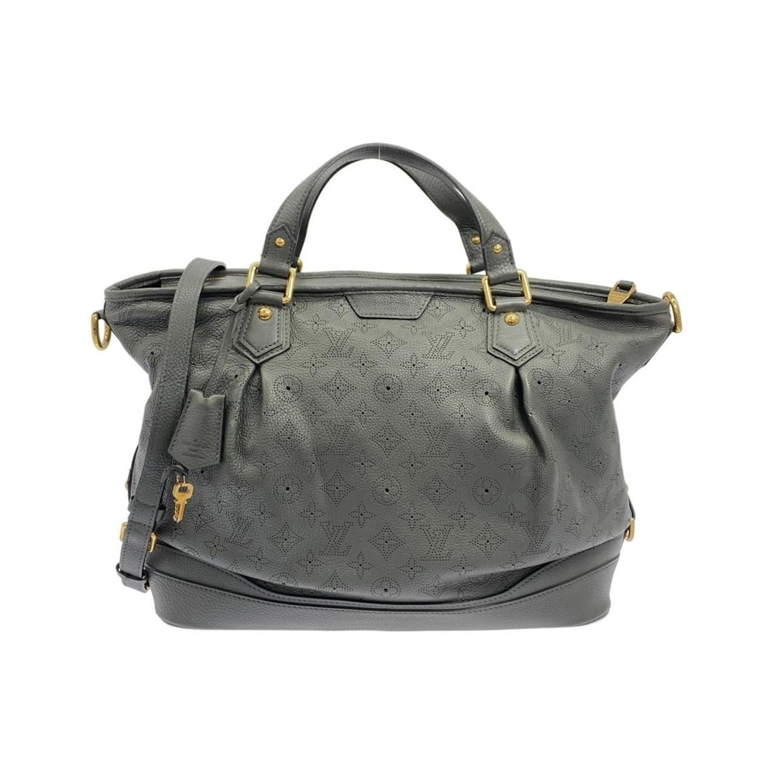 Louis Vuitton Mahina Stella M93178 Handbag: --- Catalog ---Category: SizeSize (HxWxD): 29cm x 48.5cm x 17.5cm / 11.41'' x 19.09'' x 6.88''Category: DesignType: HandbagColor: AnthraciteGender: Men,WomenMaterial: Leather Hardware Color: GoldLeath