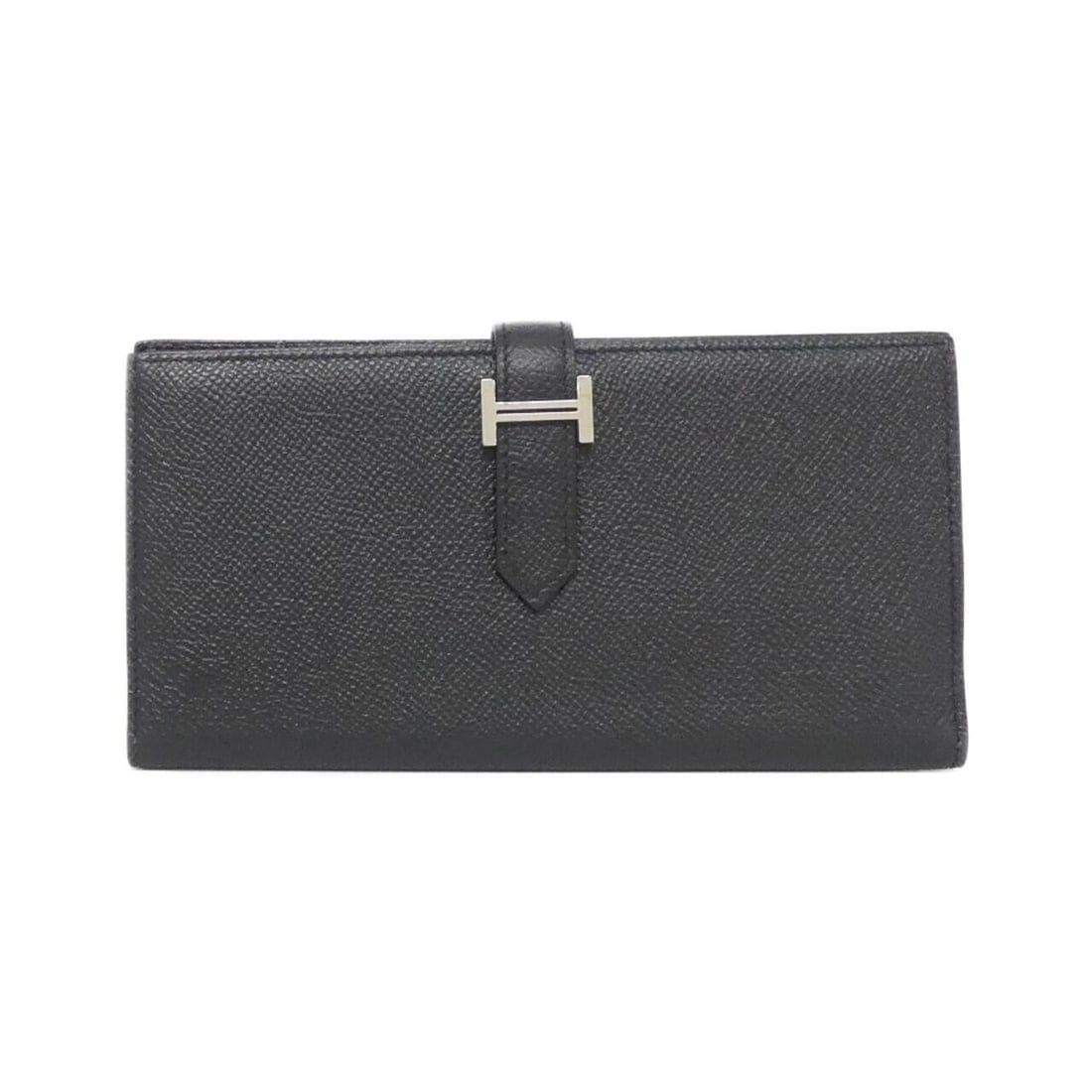 Hermes Bearn Souffle 039785CK Wallet: --- Catalog ---Category: SizeSize (HxWxD): 9cm x 17.5cm x 2cm / 3.54'' x 6.88'' x 0.78''Category: DesignType: Long wallet (bi-fold)Color: BlackGender: Women,MenMaterial: Epsom leather Category: Genera