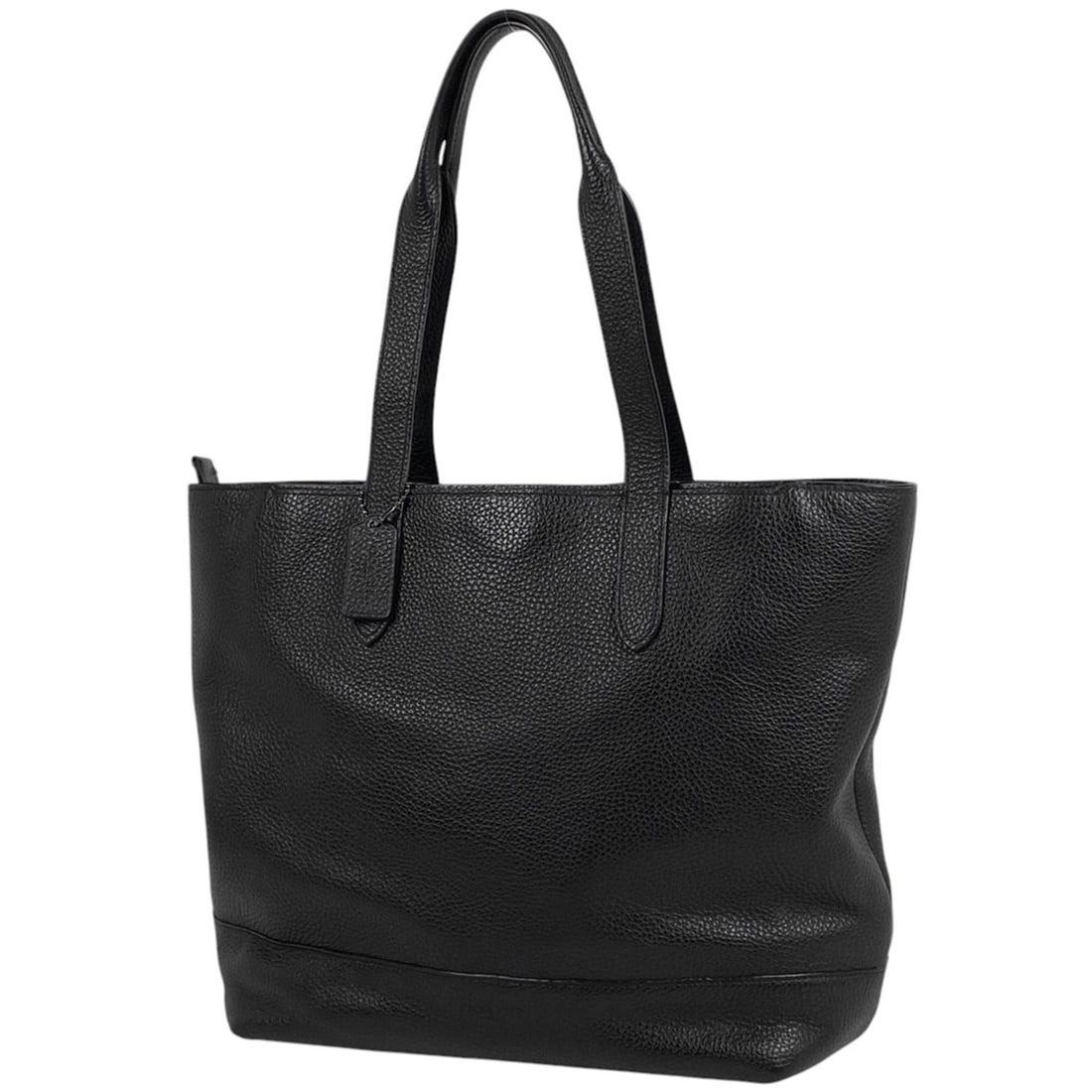Coach logo tote bag, shoulder leather, black, women's: --- Catalog ---Category: SizeSize (HxWxD): 33cm x 31cm x 14cm / 12.99'' x 12.2'' x 5.51''Category: DesignType: Shoulder bag, Tote bagColor: BlackGender: WomenMaterial: Leather Category: GeneralBrand: