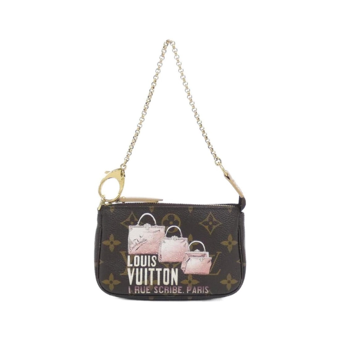 Louis Vuitton Monogram Mini Pochette Accessoires M60245 Accessory Pouch: --- Catalog ---Category: SizeSize (HxWxD): 9cm x 14cm x 3cm / 3.54'' x 5.51'' x 1.18''Category: DesignType: Pochette, PouchColor: MarronGender: WomenMaterial: Coated canvas Hardware Color: