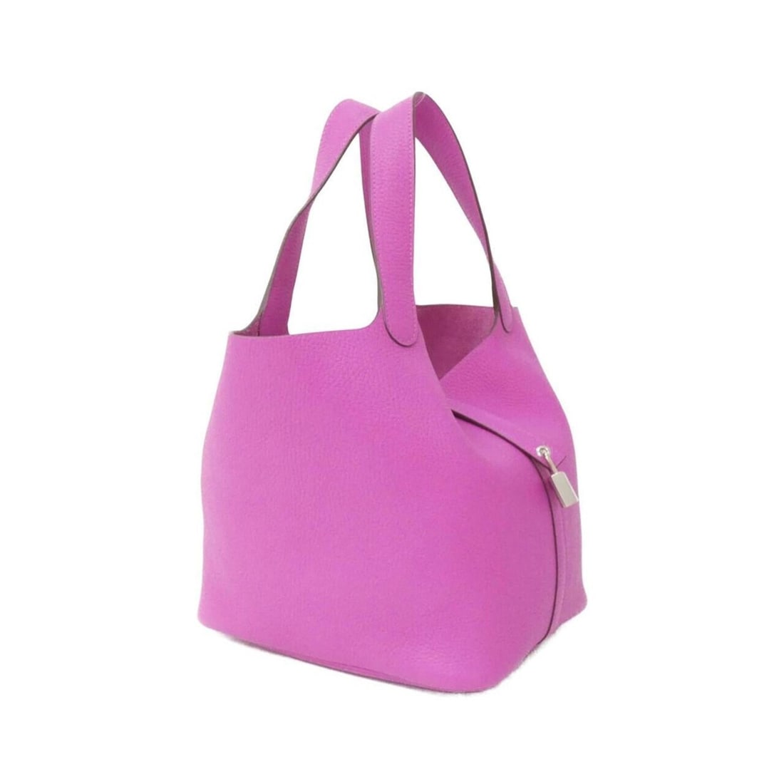 Hermes Picotin Lock MM 060991CK Handbag: --- Catalog ---Category: SizeSize (HxWxD): 23cm x 22cm x 18cm / 9.05'' x 8.66'' x 7.08''Category: DesignType: HandbagColor: PinkGender: Men,WomenMaterial: Taurillon clemence leather Hardware Color: