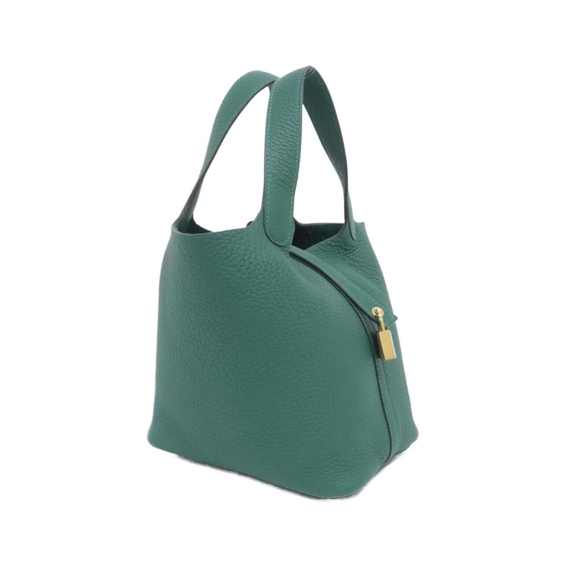 Hermes Hermès Picotin Lock PM 056289CC Handbag: --- Catalog ---Category: SizeSize (HxWxD): 19cm x 18cm x 13.5cm / 7.48'' x 7.08'' x 5.31''Category: DesignType: HandbagColor: GreenGender: Men,WomenMaterial: Taurillon clemence leather Hardware