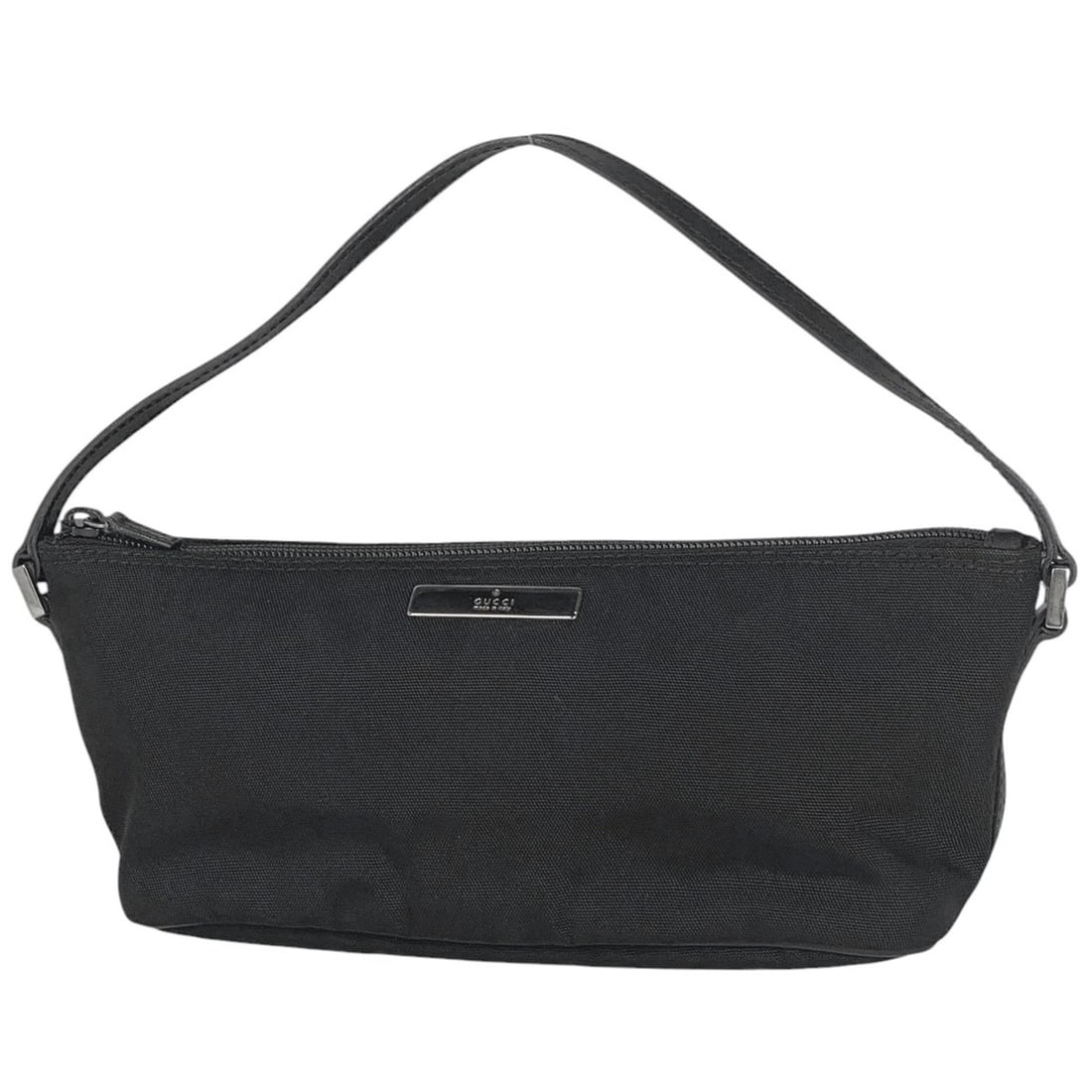 Gucci Logo Handbag Accessory Pouch Nylon Black 039 1103 Women's: --- Catalog ---Category: SizeSize (HxWxD): 10.5cm x 21.5cm x 8cm / 4.13'' x 8.46'' x 3.14''Category: DesignType: Handbag, PouchColor: BlackGender: WomenMaterial: Nylon , Leather Category: GeneralBrand