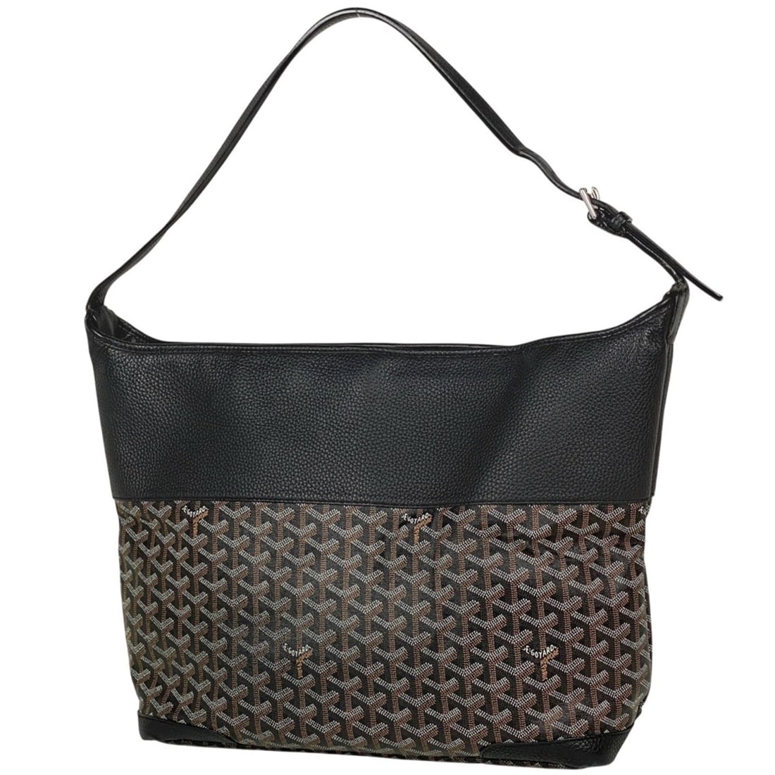 Goyard Grenadine One-Shoulder Shoulder Bag in Coated Canvas, Black, Women's: --- Catalog ---Category: SizeSize (HxWxD): 31cm x 35cm x 12cm / 12.2'' x 13.77'' x 4.72''Category: DesignType: Shoulder bagColor: BlackGender: WomenMaterial: Coated canvas , Leather Category: GeneralL