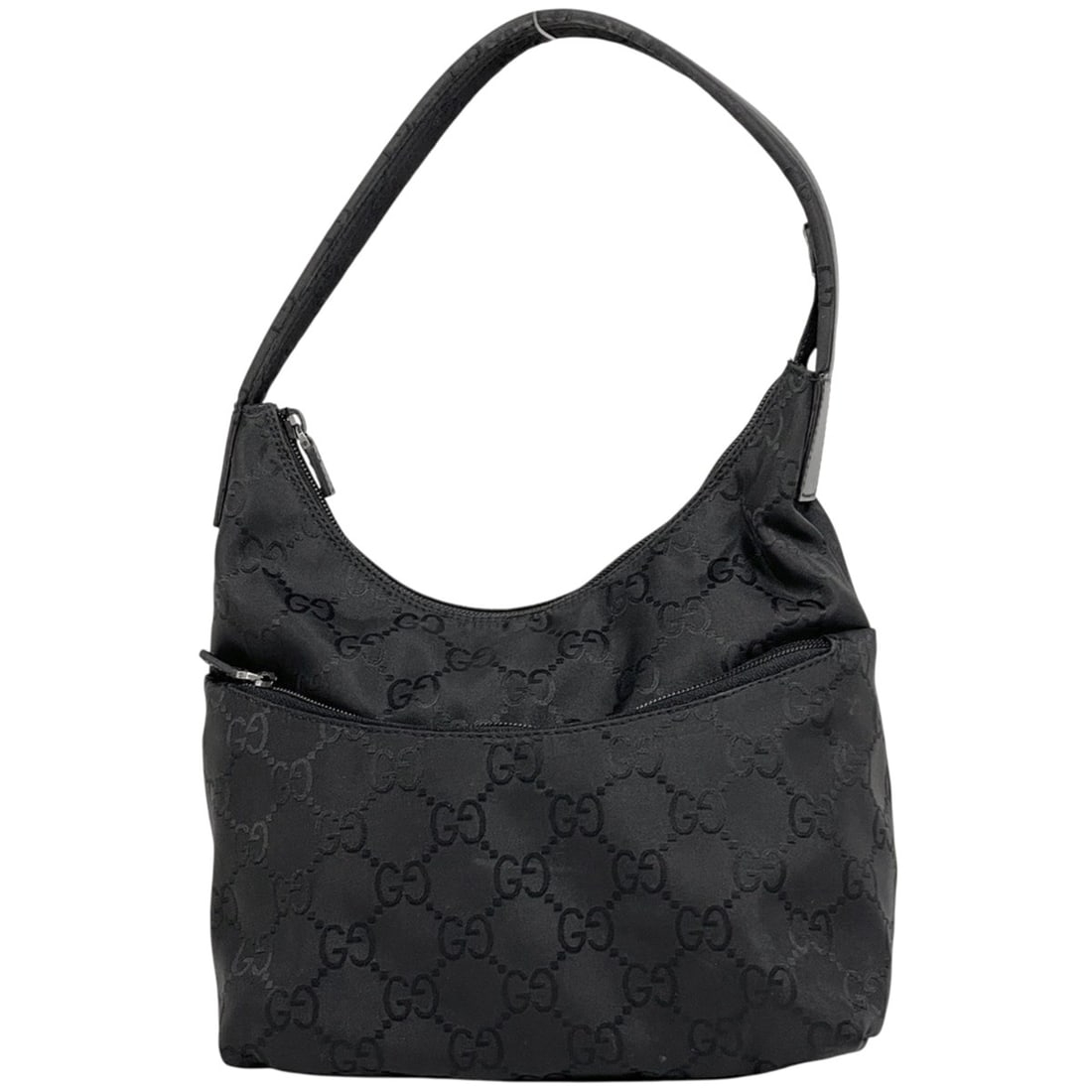 Gucci GG Pattern Shoulder Bag, One-Shoulder Handbag, Nylon, Black, 0013386, Women's (1 of 15)