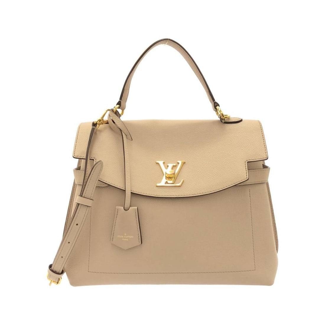 Louis Vuitton Lockme Ever M56094 Handbag: --- Catalog ---Category: SizeSize (HxWxD): 25cm x 34.5cm x 15cm / 9.84'' x 13.58'' x 5.9''Category: DesignType: HandbagColor: GrayishGender: Women,MenMaterial: Leather Hardware Color: GoldLeather/Fur