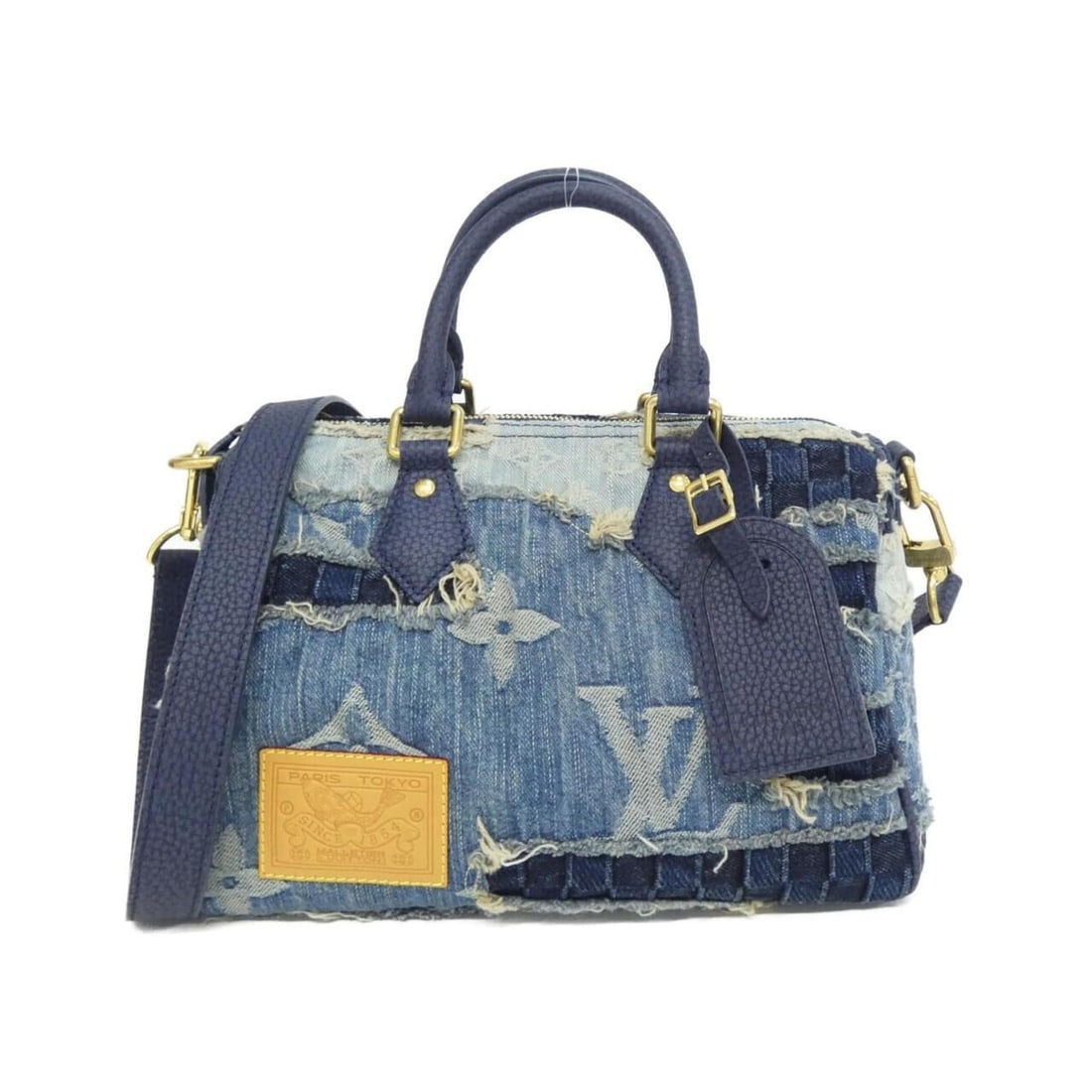 Louis Vuitton Denim Polo Landscape Speedy Bandouliere 25cm M15276 Handbag: --- Catalog ---Category: SizeSize (HxWxD): 15cm x 25cm x 15cm / 5.9'' x 9.84'' x 5.9''Category: DesignType: HandbagColor: BlueGender: Women,MenMaterial: Denim , Canvas Category: GeneralMPN: