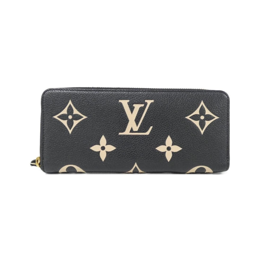 Louis Vuitton Two-Tone Monogram Empreinte Portefeuille Clemence M82338 Wallet: --- Catalog ---Category: SizeSize (HxWxD): 9cm x 20cm x 2cm / 3.54'' x 7.87'' x 0.78''Category: DesignType: Long wallet (bi-fold)Color: Beige, Bicolor, BlackGender: WomenMaterial: Leather Leather/Fur