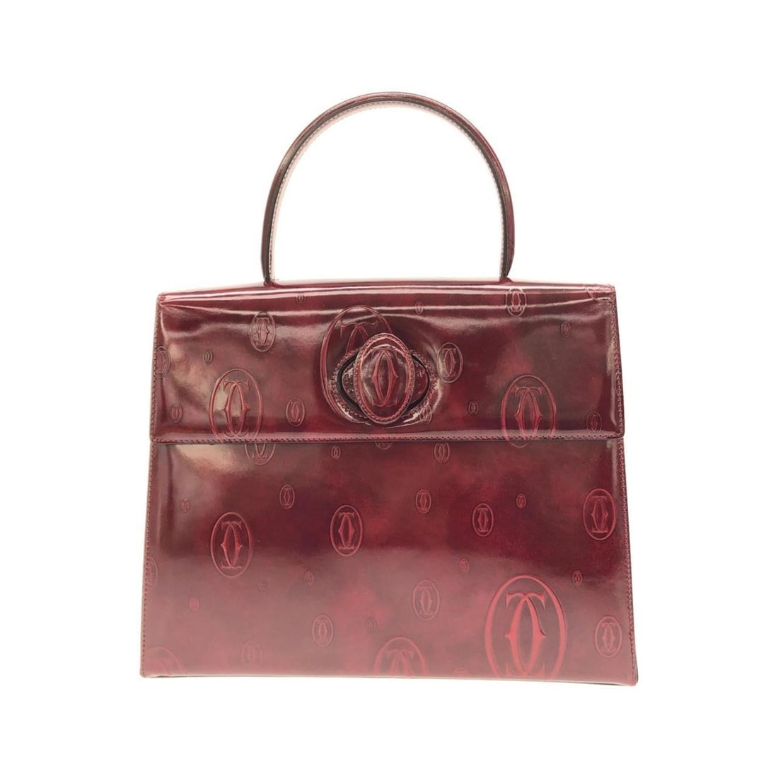 Cartier HAPPY BIRTHDAY L1000247 Handbag: --- Catalog ---Category: SizeSize (HxWxD): 22cm x 28cm x 9.5cm / 8.66'' x 11.02'' x 3.74''Category: DesignType: HandbagColor: BordeauxGender: Women,MenMaterial: Leather Leather/Fur Type: CalfskinCateg