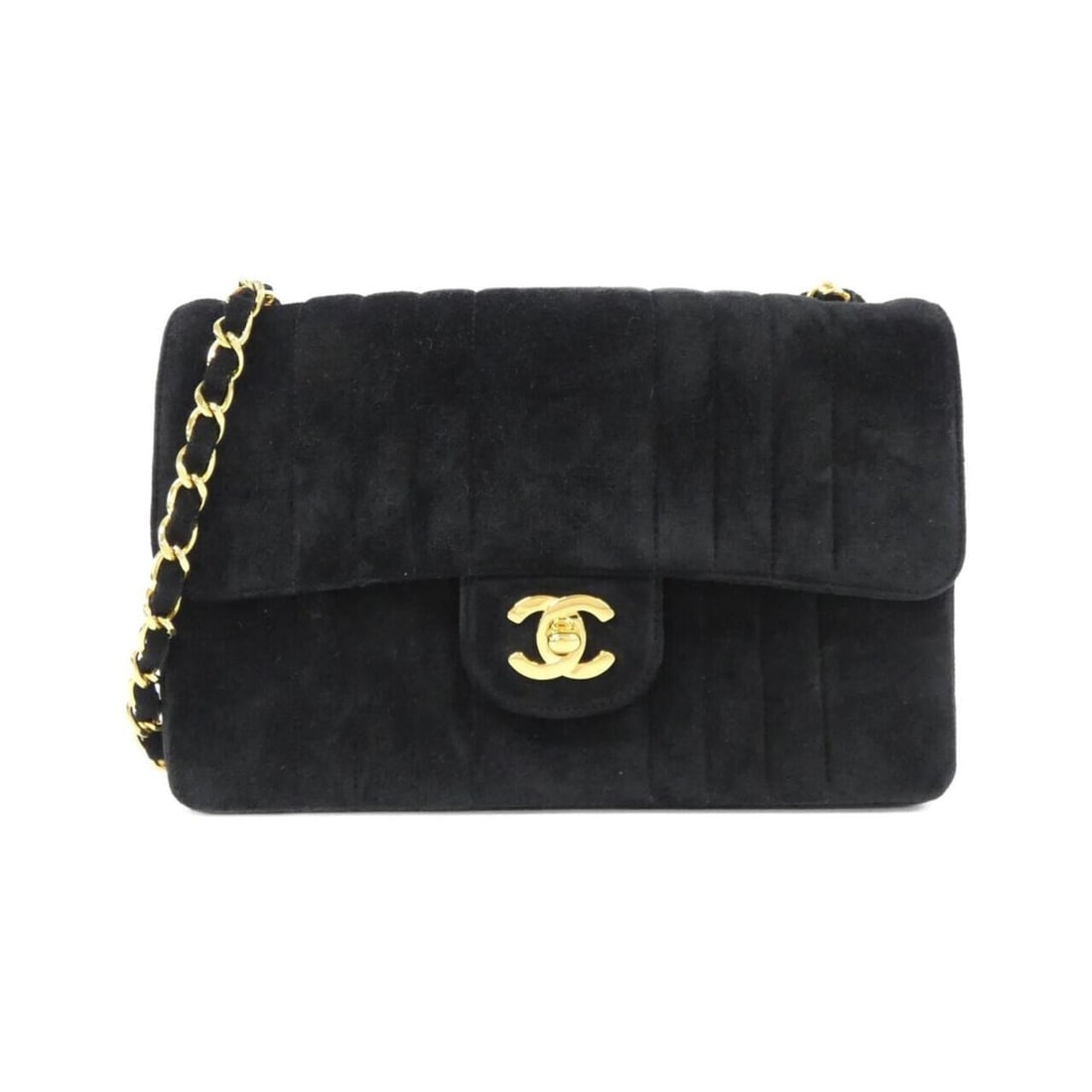 Chanel shoulder bag: --- Catalog ---Category: SizeSize (HxWxD): 15cm x 22cm x 6cm / 5.9'' x 8.66'' x 2.36''Category: DesignType: Shoulder bagColor: BlackGender: WomenMaterial: Suede Hardware Color: GoldCategory:
