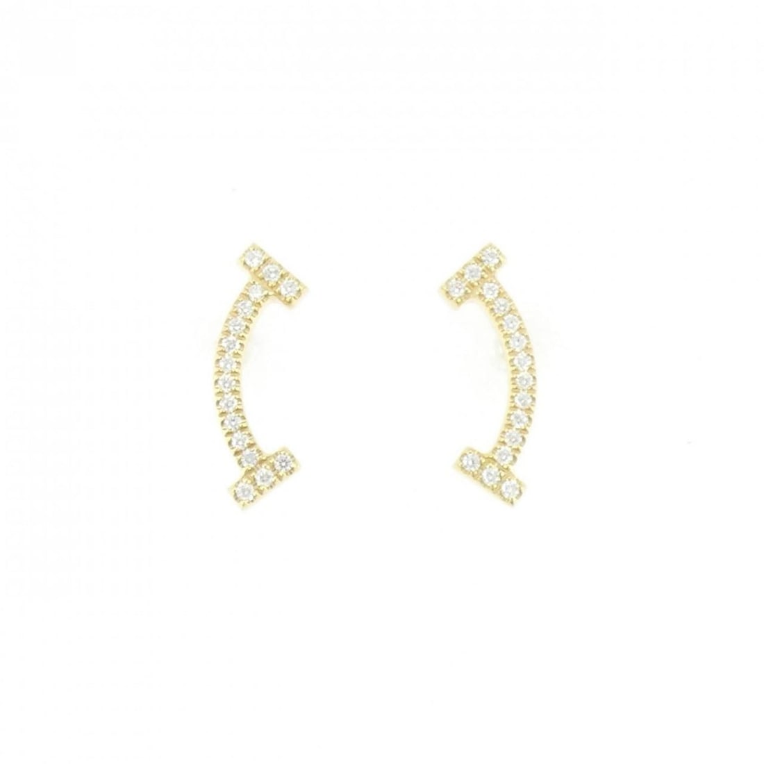 Tiffany T Smile Earrings: --- Catalog ---Category: SizeSize (HxWxD): 13.20mm x 4.50mm / 0.52'' x 0.18''Category: DesignType: Stud earringsStone: DiamondGender: WomenMaterial: Yellow gold (18K)Category: GeneralMPN: