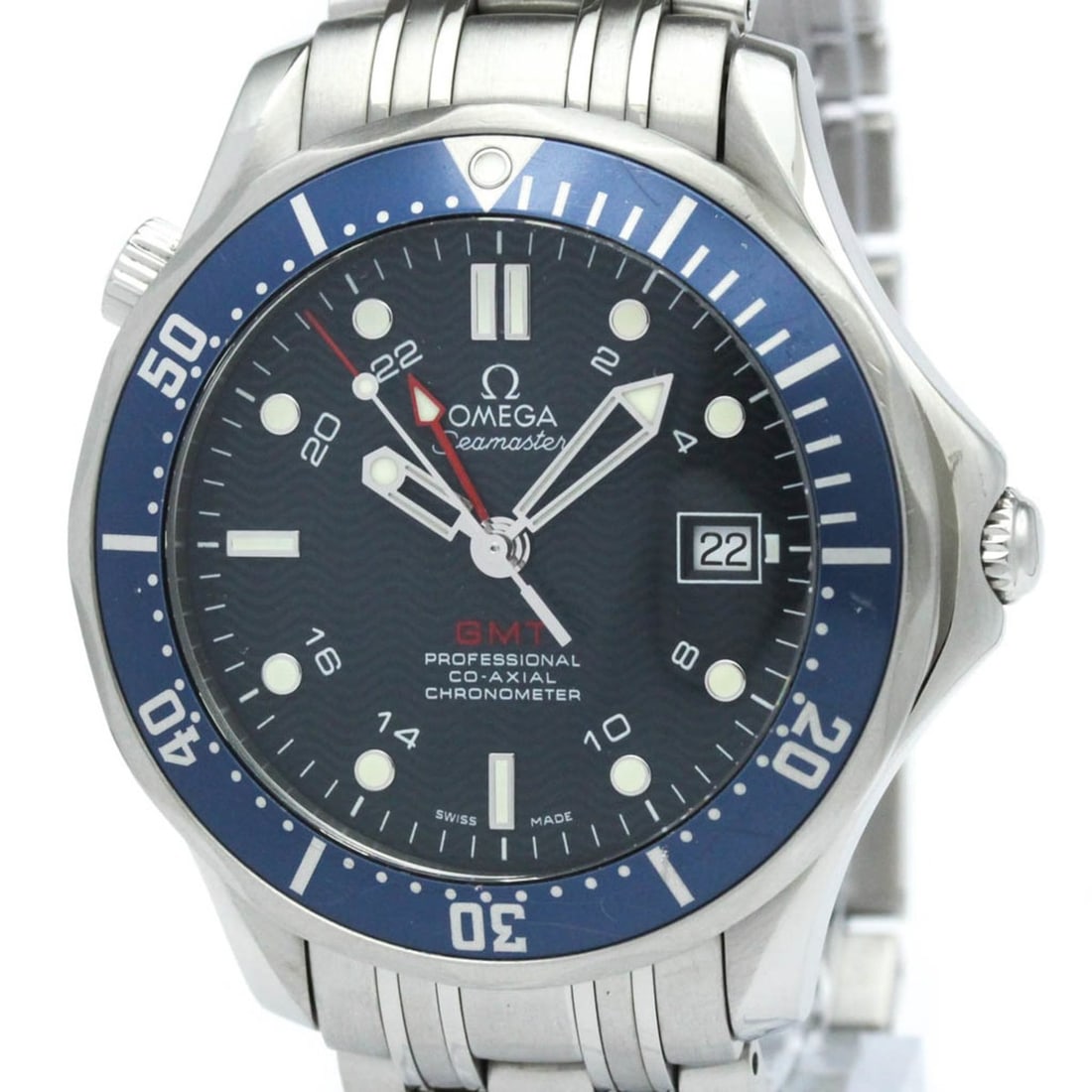 OMEGA Seamaster GMT Co-Axial Automatic Mens Watch 2535.80 Polished: --- Catalog ---Category: SizeCase Diameter: 41mm / 1.61''Category: DesignType: WristwatchStyle: SportGender: MenColor (Dial): BlueMaterial (Band): Stainless steelMaterial (Case): Stainless steelCatego