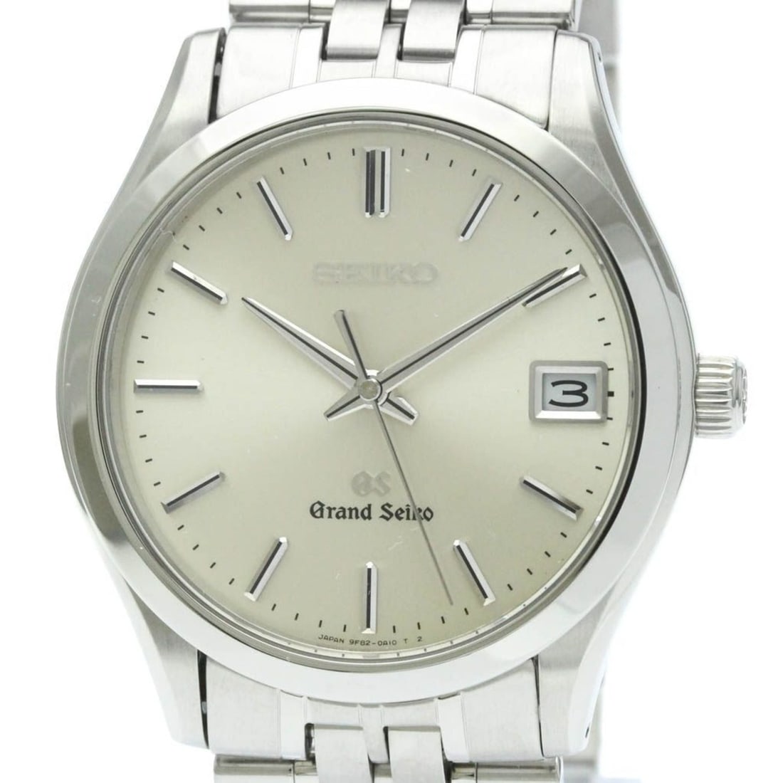 GRAND SEIKO Stainless Steel Quartz Mens Watch SBGV001(9F82-0A10) Polished: --- Catalog ---Category: SizeCase Diameter: 36mm / 1.42''Category: DesignType: WristwatchStyle: Dress/FormalGender: MenColor (Dial): SilverMaterial (Band): Stainless steelMaterial (Case): Stainless st