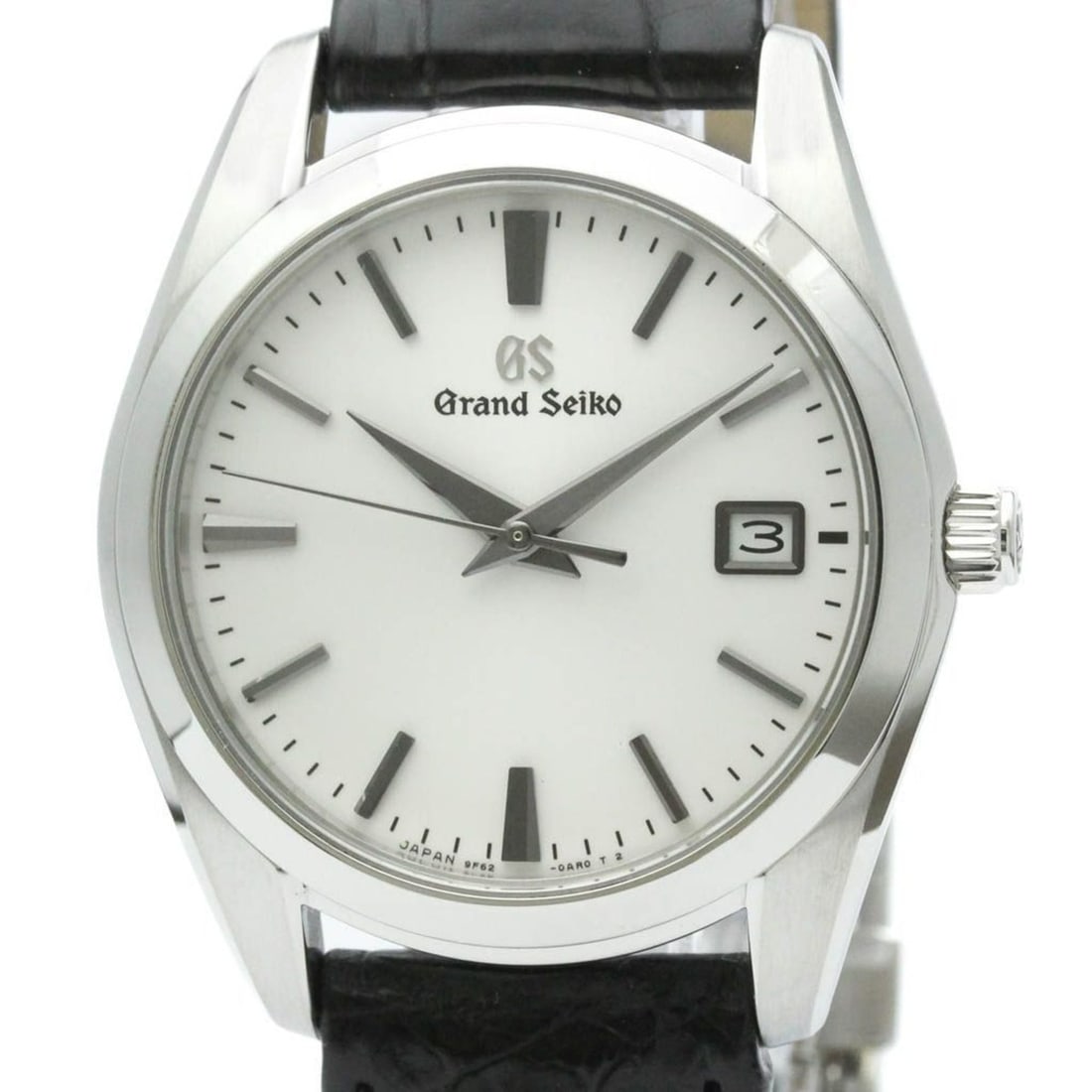 GRAND SEIKO Stainless Steel Quartz Mens Watch SBGX295(9F62-0AB0) Polished: --- Catalog ---Category: SizeCase Diameter: 37mm / 1.46''Category: DesignType: WristwatchStyle: Dress/FormalGender: MenColor (Dial): WhiteMaterial (Band): LeatherMaterial (Case): Stainless steelCatego