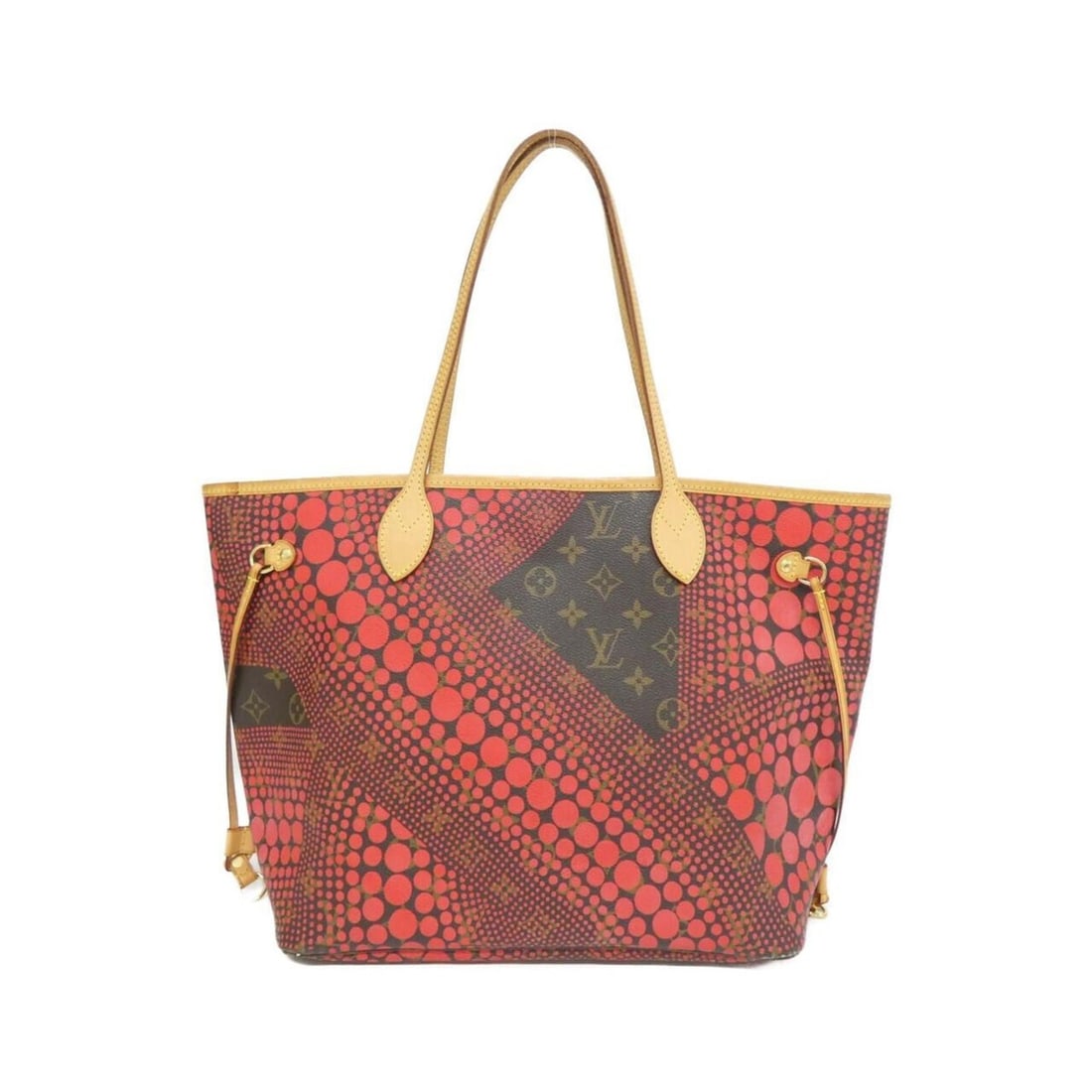 Louis Vuitton Monogram Wave (Yayoi Kusama) Neverfull MM M40686 Handbag: --- Catalog ---Category: SizeSize (HxWxD): 29cm x 47cm x 17cm / 11.41'' x 18.5'' x 6.69''Category: DesignType: HandbagColor: Marron, RougeGender: WomenMaterial: Coated canvas Hardware Color: GoldCateg