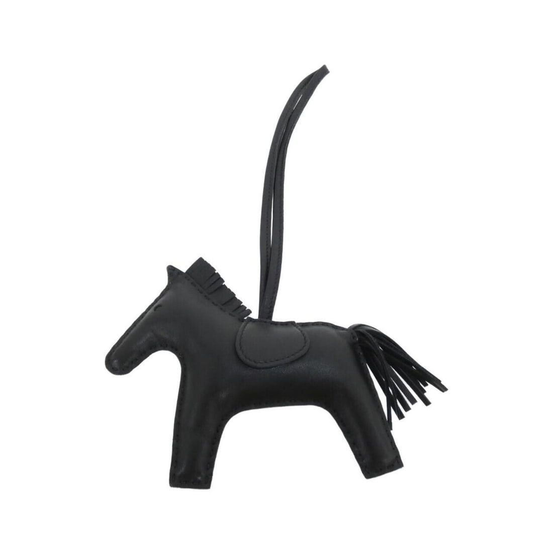 Hermes Hermès Rodeo Accessories Handbag Charm MM 064930CA: --- Catalog ---Category: SizeChain Length: 365.00mm / 14.37''Size (HxWxD): 105.00mm x 130.00mm / 4.13'' x 5.12''Category: DesignType: Handbag charmColor: BlackGender: Women,MenMaterial: Agneau MiloCat