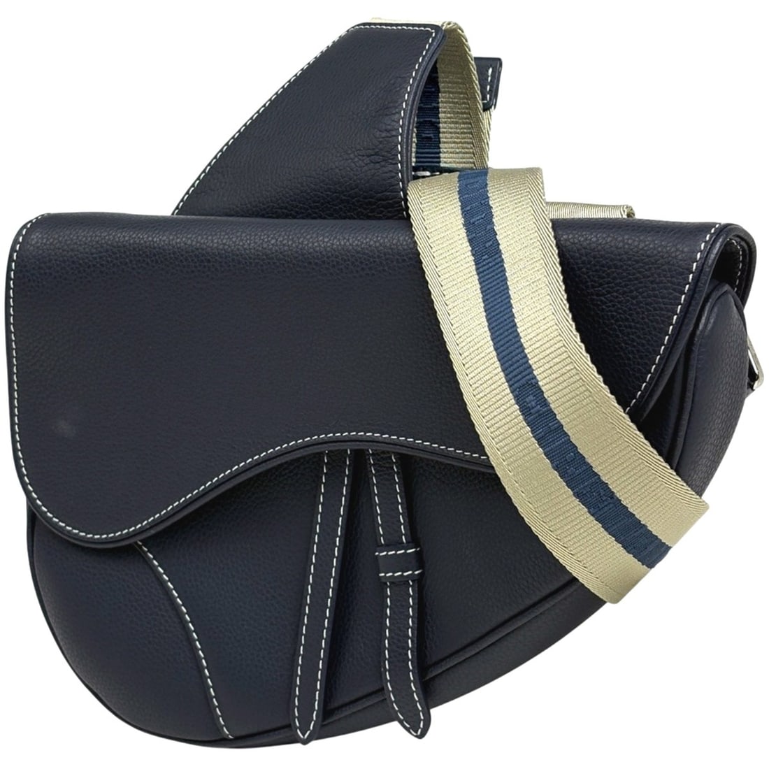 Christian Dior Saddle Bag, Logo Waist Shoulder Leather, Navy, Women's: --- Catalog ---Category: SizeSize (HxWxD): 18cm x 27cm x 4cm / 7.08'' x 10.62'' x 1.57''Category: DesignType: Fanny pack, Saddle bag, Shoulder bag, Sling bagColor: NavyGender: WomenMaterial: Leather C