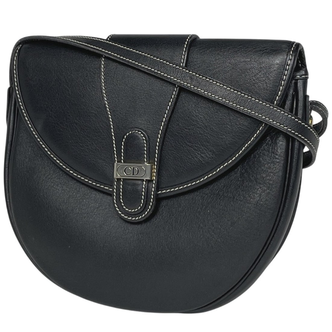 Christian Dior logo shoulder bag, crossbody leather, black, for women: --- Catalog ---Category: SizeSize (HxWxD): 19cm x 20cm x 5cm / 7.48'' x 7.87'' x 1.96''Category: DesignType: Shoulder bagColor: BlackGender: WomenMaterial: Leather Category: GeneralBrand: Christian