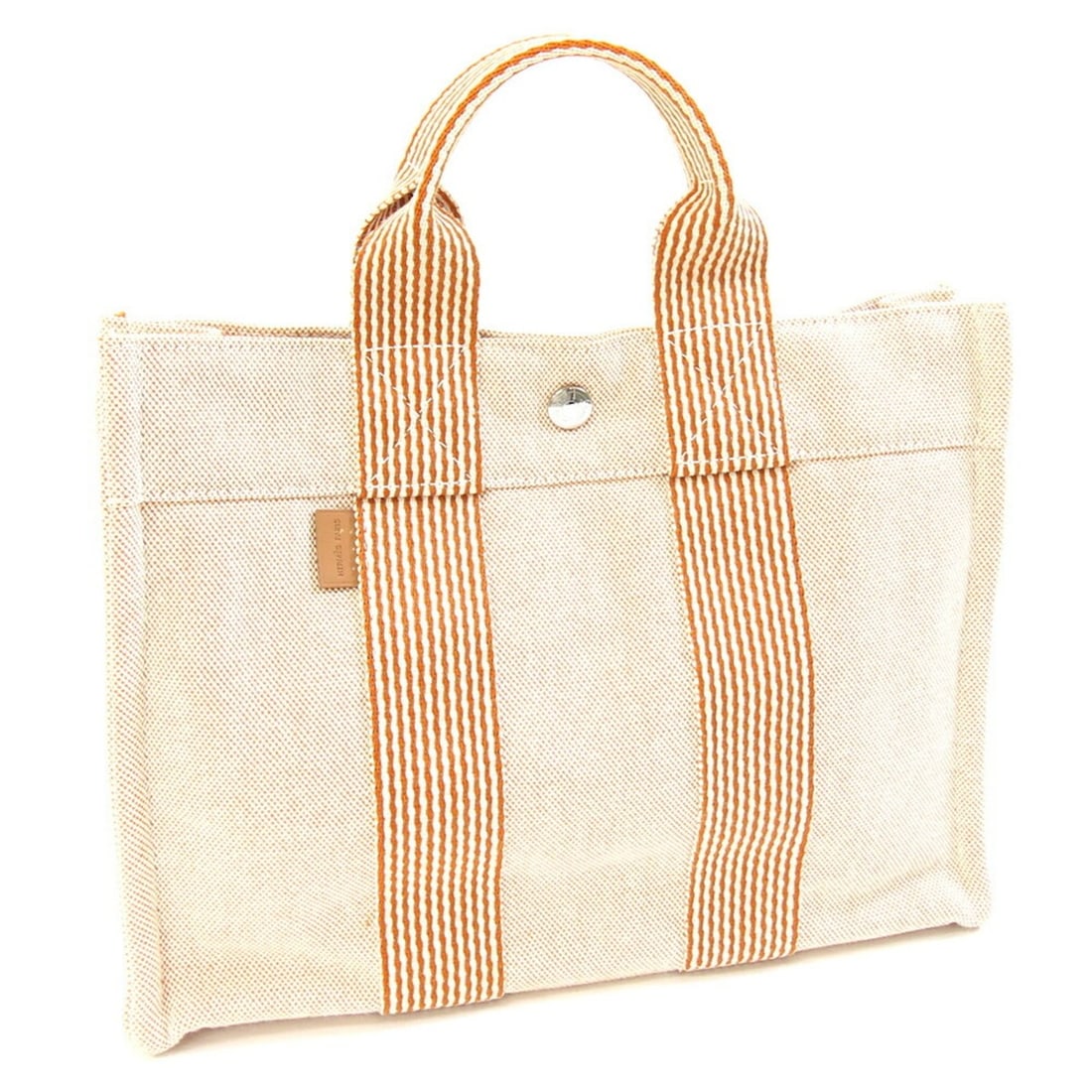 Hermès New Foule Tote PM Handbag, Orange Cotton Canvas Mini Tote, Women's and Men's HERMES: --- Catalog ---Category: SizeSize (HxWxD): 22cm x 30cm x 8cm / 8.66'' x 11.81'' x 3.14''Category: DesignType: HandbagColor: OrangeGender: Men,WomenMaterial: Cotton canvas Category: GeneralBrand: Herme