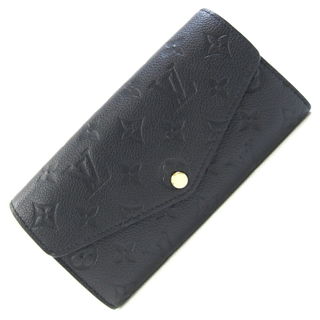 Louis Vuitton Monogram Empreinte Portefeuille Sarah Bifold Wallet M82257 Noir Long Black Women's (1 of 11)