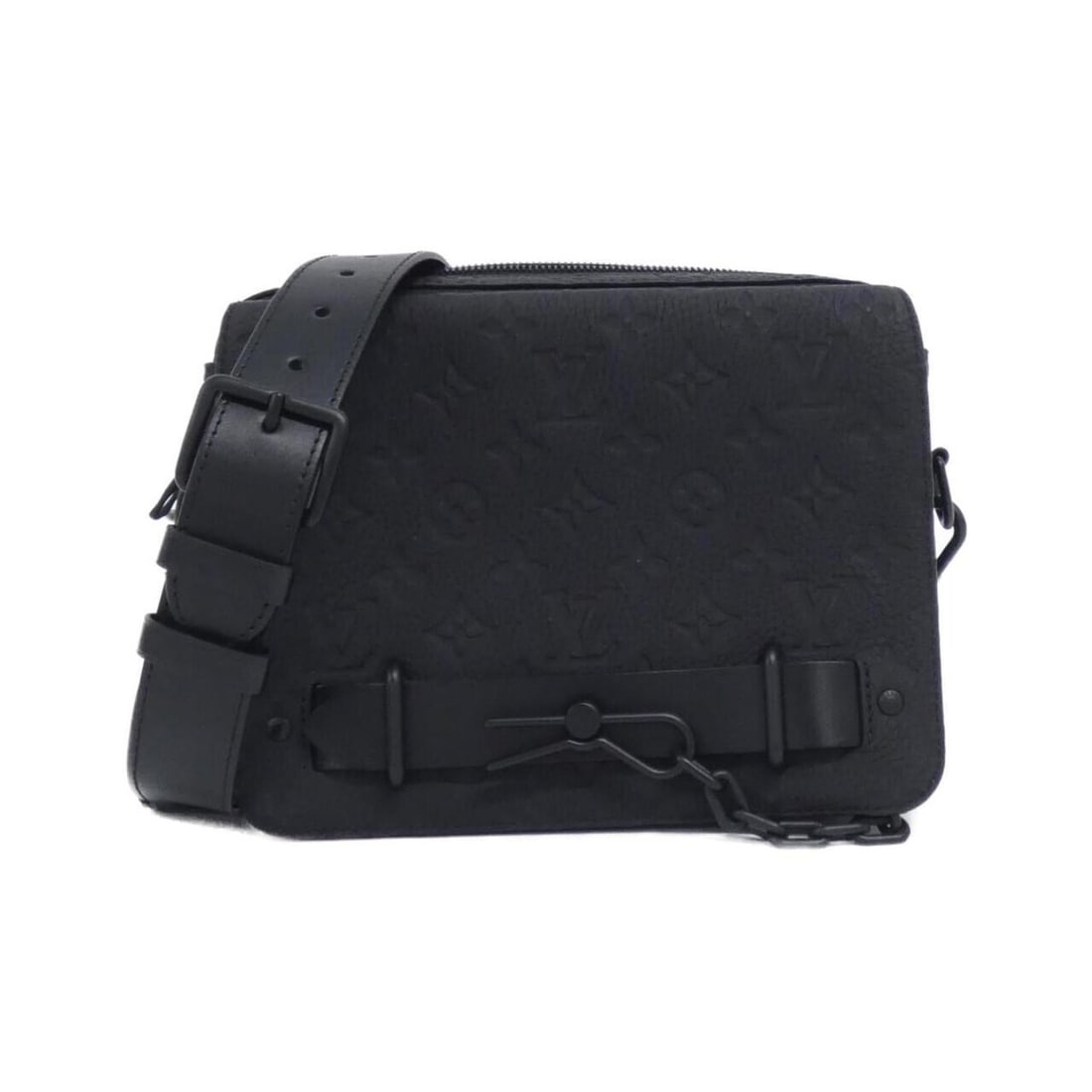 Louis Vuitton Taurillon Monogram Steamer Messenger Shoulder Bag 2021SS M57307: --- Catalog ---Category: SizeSize (HxWxD): 18cm x 24cm x 7cm / 7.08'' x 9.44'' x 2.75''Category: DesignType: Shoulder bagColor: BlackGender: MenMaterial: Leather Leather/Fur Type: Calf