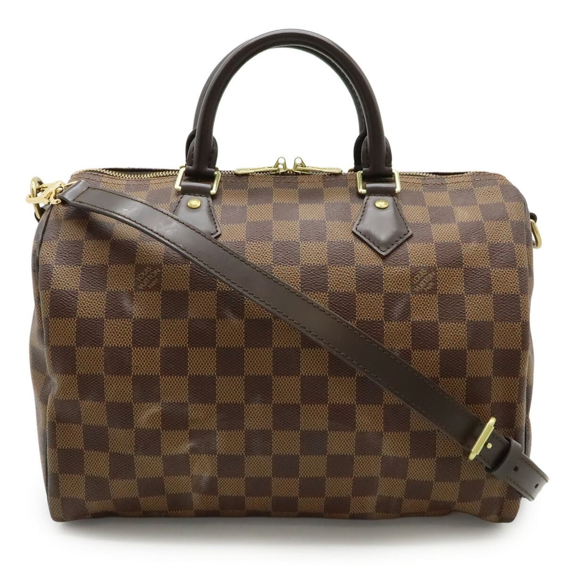 LOUIS VUITTON Damier Speedy Bandouliere 30 Handbag, Boston Bag, Shoulder Bag N41367: --- Catalog ---Category: SizeSize (HxWxD): 22cm x 30cm x 17.5cm / 8.66'' x 11.81'' x 6.88''Category: DesignType: Boston bag, Handbag, Shoulder bagColor: BrownGender: WomenMaterial: Damier Canvas