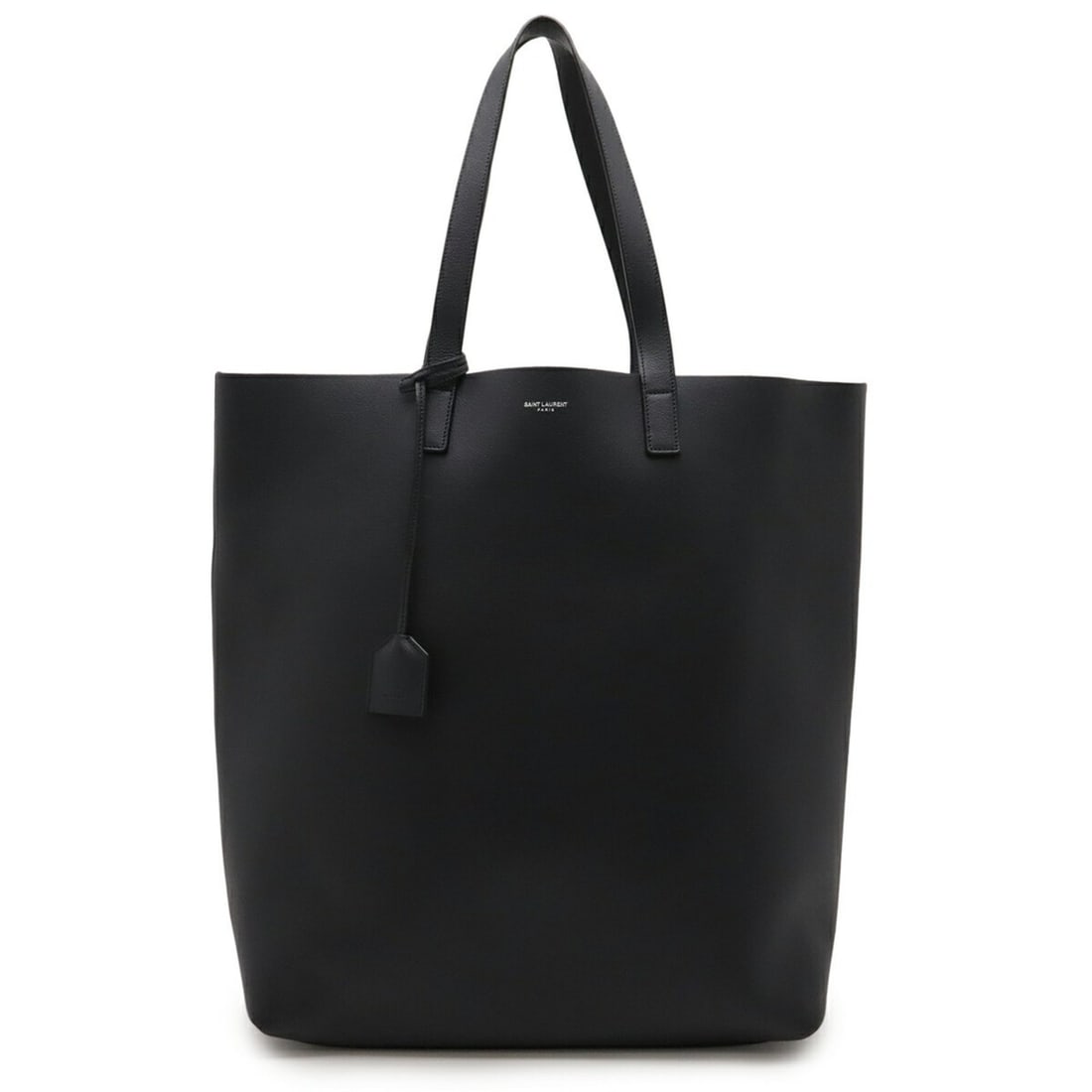 SAINT LAURENT PARIS YSL Yves Saint Laurent shoulder tote bag in black leather (pouch not included): --- Catalog ---Category: SizeSize (HxWxD): 39cm x 42cm x 14cm / 15.35'' x 16.53'' x 5.51''Category: DesignType: Pouch, Tote bagColor: BlackGender: WomenMaterial: Leather Category: GeneralMPN: 396906Br