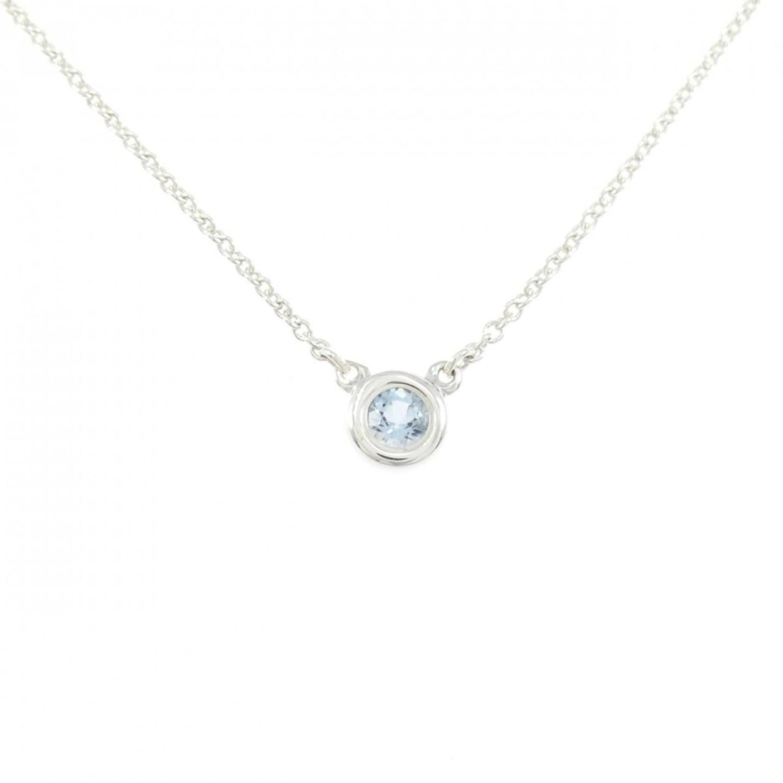 Tiffany By the Yard Necklace: --- Catalog ---Category: SizePendant Size: 5.8mm / 0.22''Category: DesignStone: AquamarineGender: WomenMaterial: Silver 925Necklace Type: NecklaceCategory: GeneralMPN: 60017926Brand: Tiffany--- Item