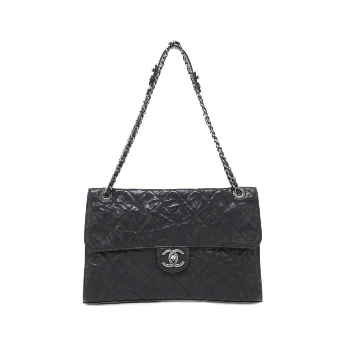 Chanel 67815 Shoulder Bag: --- Catalog ---Category: SizeSize (HxWxD): 18cm x 32cm x 10cm / 7.08'' x 12.59'' x 3.93''Category: DesignType: Shoulder bagColor: BlackGender: WomenMaterial: Grained Calfskin Category: GeneralMPN: