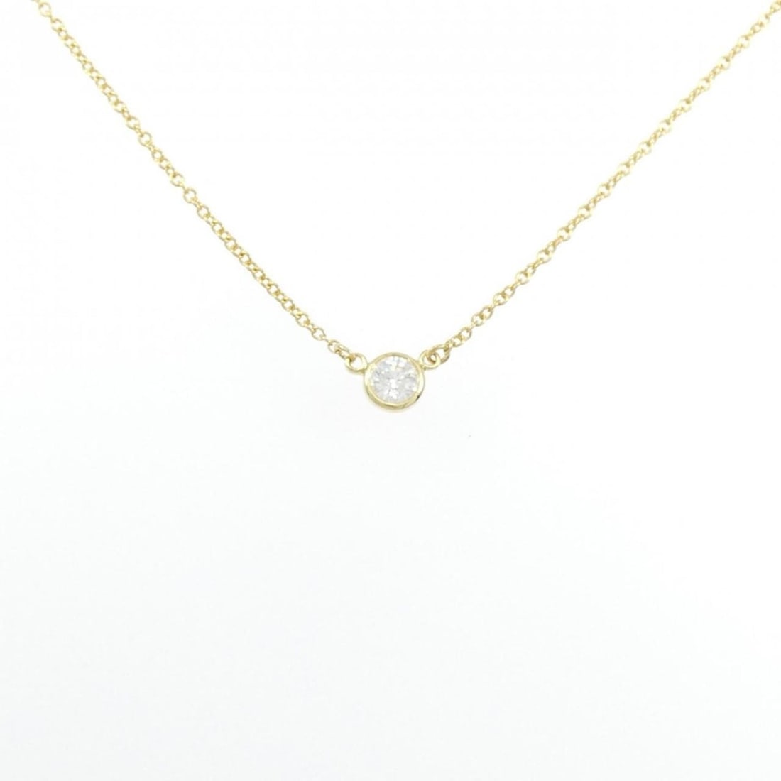 Tiffany By the Yard Necklace: --- Catalog ---Category: SizePendant Size: 4.4mm / 0.17''Neck Circumference: 42 cm / 16.53''Category: DesignStone: DiamondGender: WomenMaterial: Yellow gold (18K)Necklace Type: NecklaceCategory: