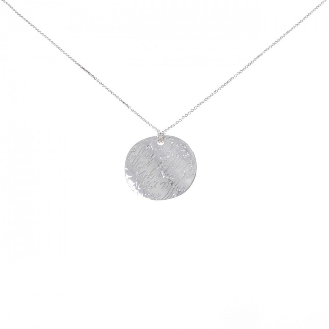 Tiffany Notes Round Necklace: --- Catalog ---Category: SizePendant Size: 23.7mm / 0.93''Neck Circumference: 40 cm / 15.74''Category: DesignGender: WomenMaterial: Silver 925Necklace Type: NecklaceCategory: GeneralBrand: Tiffany---