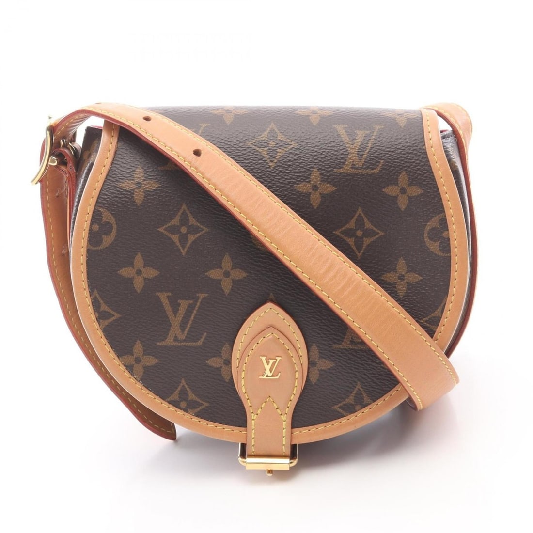 Louis Vuitton Tan Blanc Shoulder Bag, Coated Canvas and Leather, Monogram, Women's, Brown, M44860: --- Catalog ---Category: SizeSize (HxWxD): 15cm x 18cm x 7cm / 5.9'' x 7.08'' x 2.75''Category: DesignType: Shoulder bagColor: Brown, MonogramGender: WomenMaterial: Coated canvas , Leather Category: G