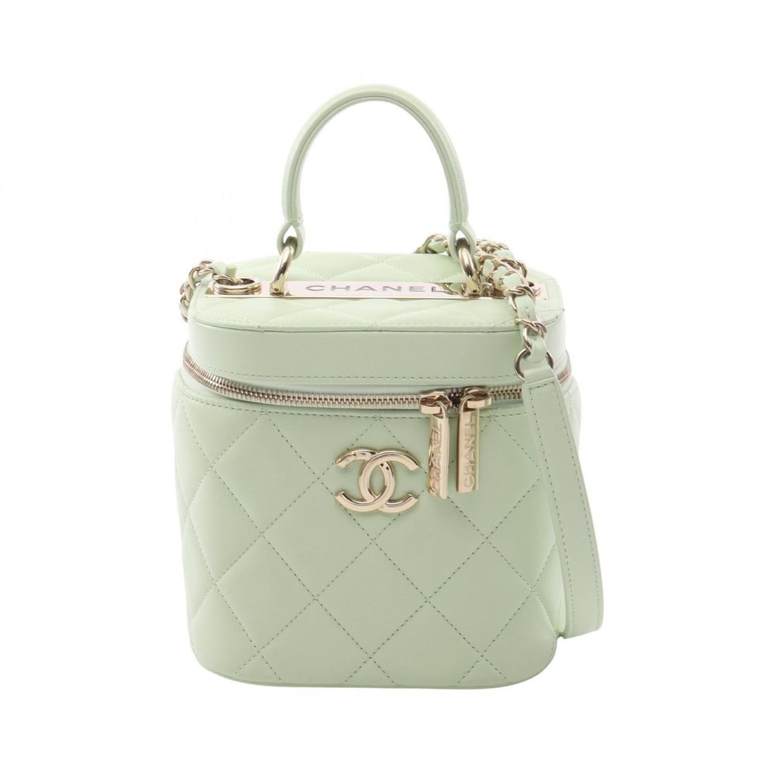 CHANEL Trendy CC Shoulder Bag, Leather, Women's, Green, AS1626Y60767: --- Catalog ---Category: SizeSize (HxWxD): 16cm x 16cm x 12cm / 6.29'' x 6.29'' x 4.72''Category: DesignType: Shoulder bag, Vanity bagColor: GreenGender: WomenMaterial: Leather Category: GeneralMPN: A