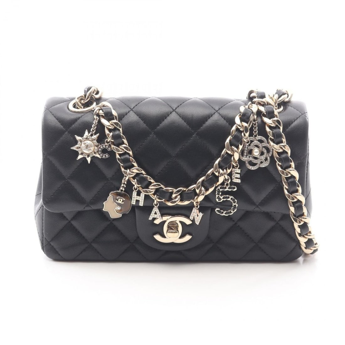 CHANEL Mini Matelasse 20 Shoulder Bag, Lambskin Leather, Women's, Black: --- Catalog ---Category: SizeSize (HxWxD): 12.5cm x 20cm x 6.5cm / 4.92'' x 7.87'' x 2.55''Category: DesignType: Shoulder bagColor: BlackGender: WomenMaterial: Leather Leather/Fur Type: LambskinCatego