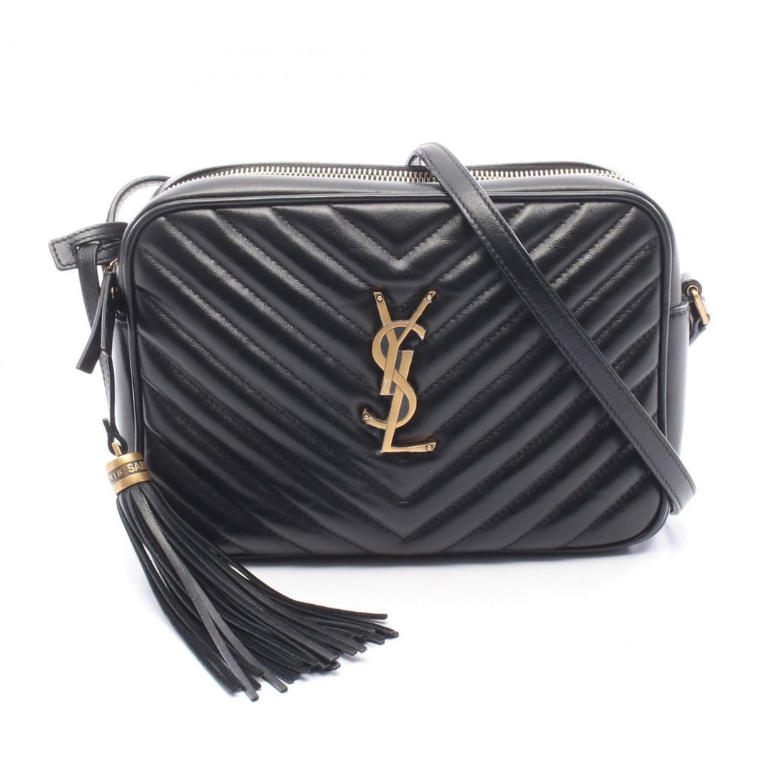 Yves Saint Laurent Saint Laurent Paris LOU Monogram Camera Bag/Shoulder Bag in Black Leather: --- Catalog ---Category: SizeSize (HxWxD): 15.5cm x 22.5cm x 7cm / 6.1'' x 8.85'' x 2.75''Category: DesignType: Shoulder bagColor: BlackGender: WomenMaterial: Leather Category: GeneralBrand: Yves Sain