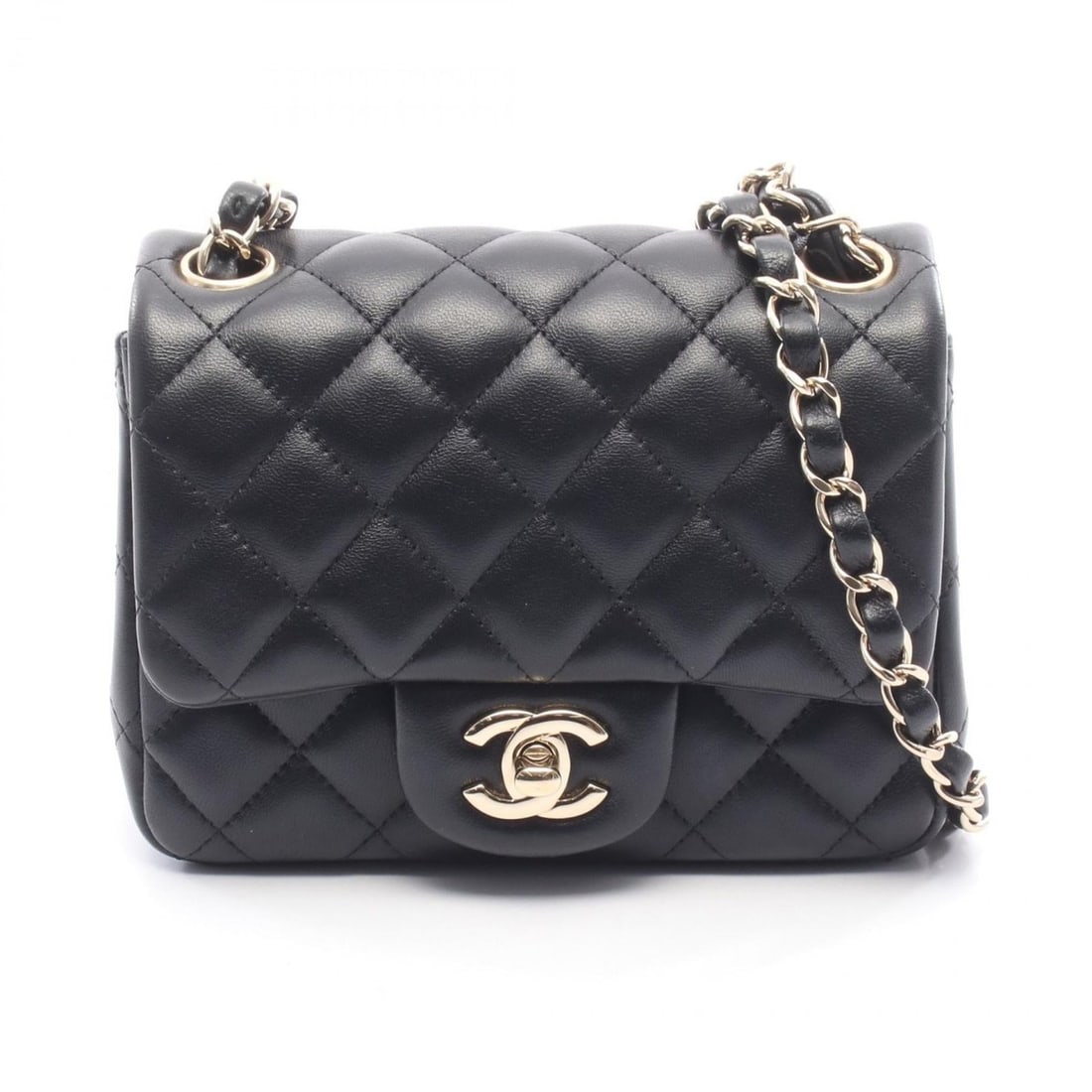 CHANEL Mini Matelasse Shoulder Bag, Lambskin Leather, Women's, Black: --- Catalog ---Category: SizeSize (HxWxD): 13cm x 17cm x 8cm / 5.11'' x 6.69'' x 3.14''Category: DesignType: Shoulder bagColor: BlackGender: WomenMaterial: Leather Leather/Fur Type: LambskinCategory: