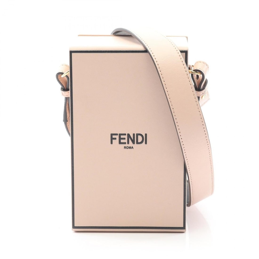 Fendi Box Shoulder Bag, Leather, Women's, Pink (1 of 14)
